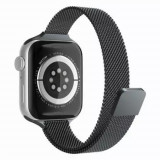 Cumpara ieftin Curea Ceas Apple Watch 1 2 3 4 5 6 7 SE (38mm 40 mm 41 mm) Negru W034