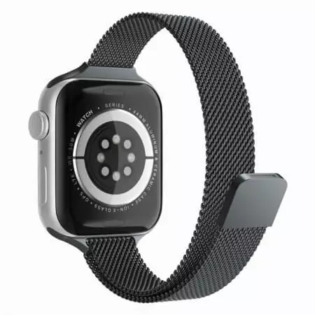 Curea Ceas Apple Watch 1 2 3 4 5 6 7 SE (42 mm 44 mm 45 mm) Negru W034