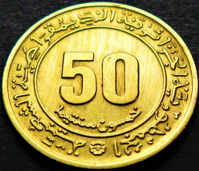 Moneda comemorativa 50 CENTIMES - ALGERIA, anul 1975 * cod 1284 foto
