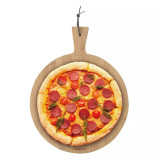 Cumpara ieftin Placa pizza Kinghoff KH 1674, 35 cm, Maner confortabil, Bambus