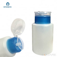 Diverse Scule Service 180ML Plastic Press Pump Dispenser Liquid Alcohol Bottle Cleaner