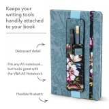 Semn de carte - Bookaroo Pen Pouch - V&amp;A Kilburn Black Floral | If (That Company Called), If (That Company Called)