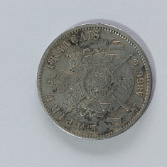 Moneda argint 1 franc 1866 Franta(21)