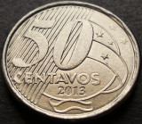 Moneda 50 CENTAVOS - BRAZILIA, anul 2013 *cod 2922 B