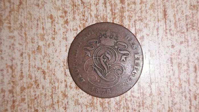 2 cents 1876- Belgia