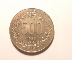 URUGUAY 500 PESOS 1989 foto