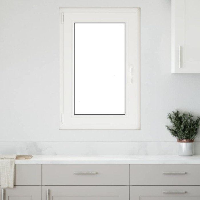 vidaXL Fereastra de subsol &bdquo;RISOR&rdquo; 60x80 cm Rabatabil DIN St&acirc;nga Alb