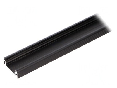 Profil Aluminiu Negru 2m pentru Module LED SURFACE14 foto