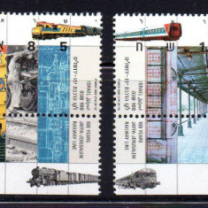 ISRAEL 1992, Locomotive, Transport, serie neuzată, MNH