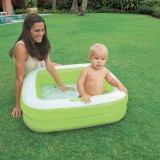 Piscina gonflabila pentru copii Frosted Baby, Intex, 85x85x23 cm, 57 L, polivinil, verde, Excellent Houseware