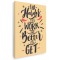 Tablou canvas mesaj motivational despre munca, crem, negru 1154 Tablou canvas pe panza CU RAMA 60x90 cm