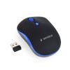 MOUSE GEMBIRD, PC sau NB, wireless, 2.4GHz, optic, 1600 dpi, butoane/scroll 4/1, , negru / albastru, &quot;MUSW-4B-03-B&quot; (timbru verde 0.18 lei)