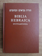 BIBLIA HEBRAICA STUTTGARTENSIA (TEXT IN LIMBA EBRAICA) foto