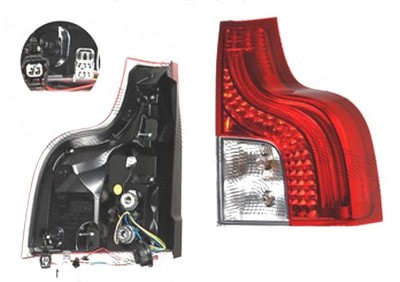 Stop spate lampa Volvo Xc90 (C/P28), 06.2006-, spate, Dreapta, inferior; LED+P21W+PY21W; cu suport becuri; omologare: ECE, HELLA foto