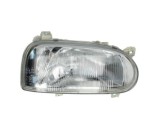 Far VW GOLF 3, 08.1991-04.1999, DEPO, fata, partea dreapta, cu conector oval; H4+W5W; manual/electric; fara motor; cu adaptor;