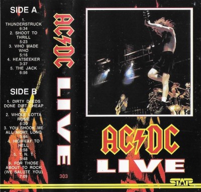 AC/DC - Live, Caseta audio foto