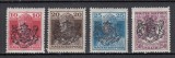 ROMANIA 1919 EMISIUNEA CLUJ PE TIMBRELE KARL&amp;ZITA 1918 SUPRATIPAR STEMA REGALA A ROMANIEI CU LEII SI DEVIZA NIHIL SINE DEO SUPRATIPAR PRIVAT MNH