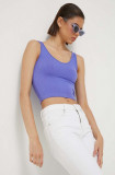 Hollister Co. top femei, culoarea violet