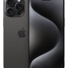 Telefon Mobil Apple iPhone 15 Pro Max, LTPO Super Retina XDR OLED 6.7inch, 1TB Flash, Camera Tripla 48 + 12 + 12 MP, Wi-Fi, 5G, iOS (Negru)
