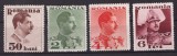 1934 - Carol II fără POSTA, uzuale, serie neuzata