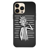 Husa compatibila cu Apple iPhone 13 Pro model Rick mugshot, Silicon, TPU, Viceversa, Transparent, Carcasa