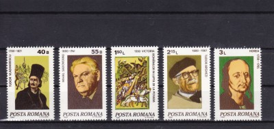 ROMANIA 1980 LP 1008 ANIVERSARI - COMEMORARI SERIE MNH foto