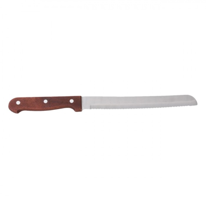 Cuțit Friptură Zimțat, Lemn, Oțel Inoxidabil, 32cm