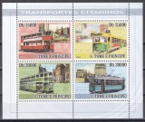 Sao Tome si Principe 2008 - Transport urban - Tramvaie, Bloc, Cota 10 EURO, MNH