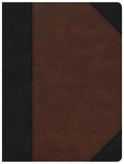 CSB Tony Evans Study Bible, Black/Brown Leathertouch foto