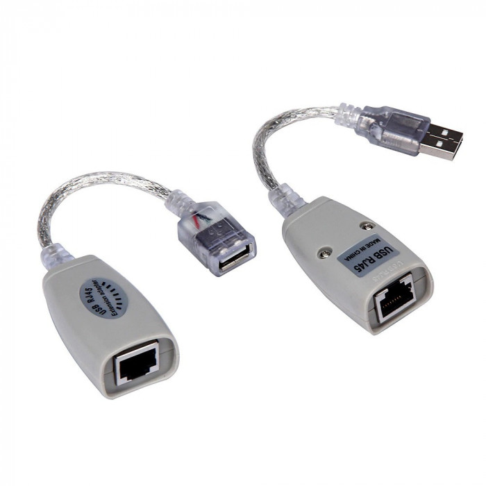 Adaptor USB Rj45 extender la distanta de 45m (u.228)