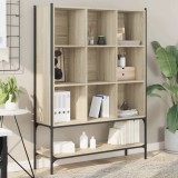 vidaXL Bibliotecă, stejar sonoma, 102x30x141,5 cm, lemn prelucrat