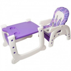 Scaun de masa 2in1 Baby Place Mov cu Fluturasi foto