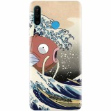 Husa silicon pentru Huawei P30 Lite, Great Wave Fish