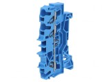 Conector Șine 2.5mm2 Piste 1 Borne 3 Albastru, Wago