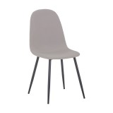 Cumpara ieftin Scaun de dining Bella gri metal, negru, 43x52x89 cm