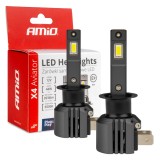 Set becuri LED auto H1 AMiO X4 Aviator 6500K CANBUS 12V 44W