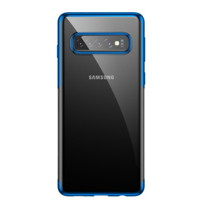 Husa SAMSUNG Galaxy S10 - Plating Soft (Albastru) foto
