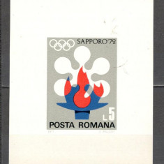 Romania.1971 Olimpiada de iarna SAPPORO-Bl. DR.293