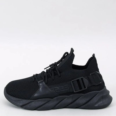 Pantofi sport slip-on de material textil Negru - 40 foto