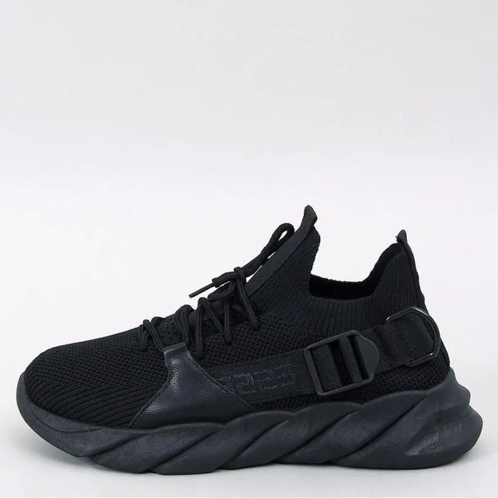 Pantofi sport slip-on de material textil Negru - 40