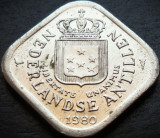 Cumpara ieftin Moneda exotica 5 CENTI - ANTILELE OLANDEZE (Caraibe), anul 1980 * cod 4593, America Centrala si de Sud