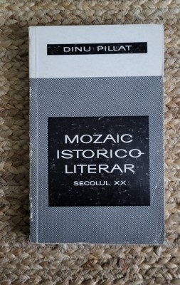 MOZAIC ISTORICO-LITERAR SECOLUL XX-DINU PILLAT foto