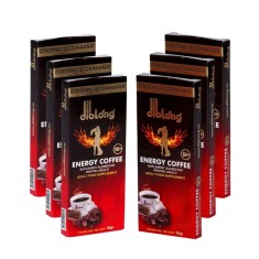 Set 6 plicuri-Supliment alimentar Diblong Energy Coffee pentru barbati, formula de cafea instant cu plante care sustin sanatatea sexuala si functia er