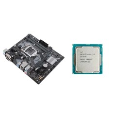 Placa de baza Second Hand Asus PRIME H310M-K, Socket 1151, mATX, Shield, Cooler + Procesor Intel Core i5-8400 2.80 - 4.00 GHz, 9 MB Cache