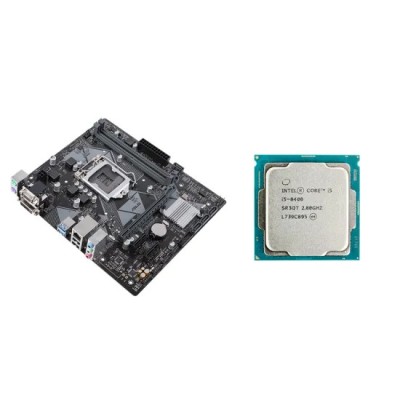 Placa de baza Second Hand Asus PRIME H310M-K, Socket 1151, mATX, Shield, Cooler + Procesor Intel Core i5-8400 2.80 - 4.00 GHz, 9 MB Cache foto