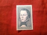 Serie 1 valoare Liechtenstein 1964 - Personalitati - 100 Ani Peter Kaiser - istoric, Nestampilat