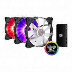 Ventilator pentru carcasa Cooler Master MasterFan Pro 140 AP RGB Pack foto