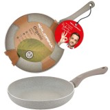 Tigaie din aluminiu cu invelis antiaderent, 28 cm, gri, Sandy Florina