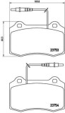 Placute frana fata Peugeot 406 Cupe (8c), 03.1997-02.2005, marca SRLine S70-0456