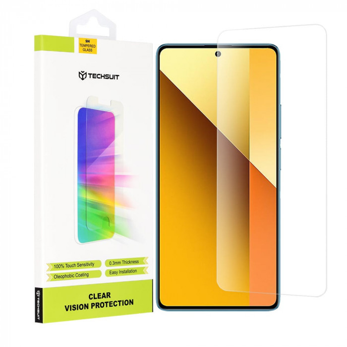 Folie pentru Xiaomi Redmi Note 13 5G Note 13 Pro 5G Poco X6 - Techsuit Clear Vision Glass - Transparent